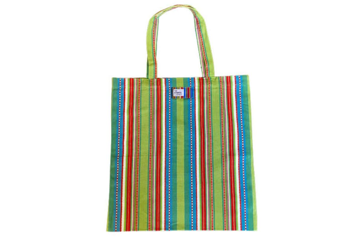 Stripe tote bag chequers by Decks and Stripes Ireland