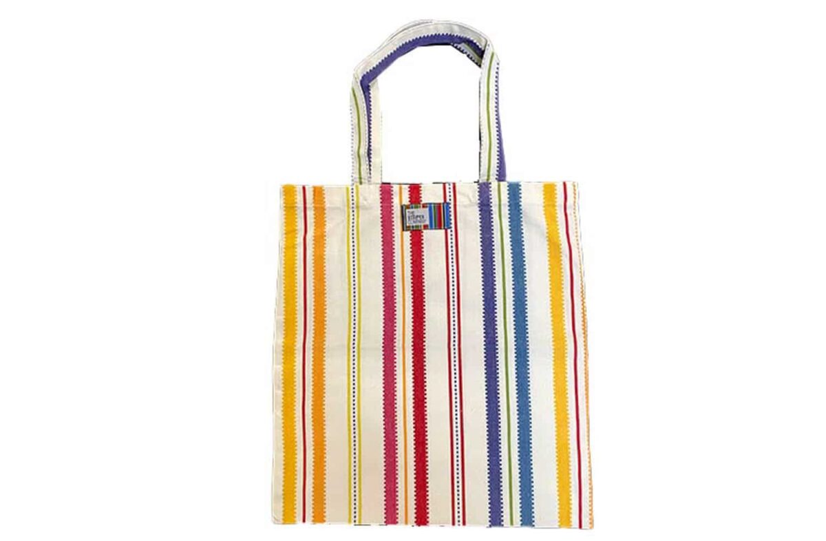 Stripe tote bags beachcombing stripe by Decks and Stripes Ireland