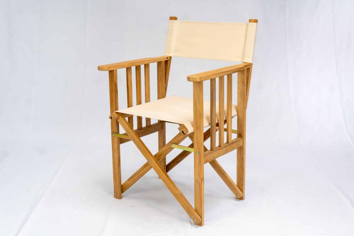 Cream | Teak Director's Chair
