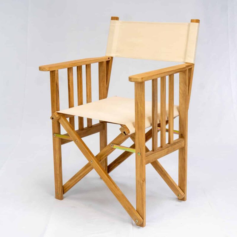 Cream | Teak Director's Chair