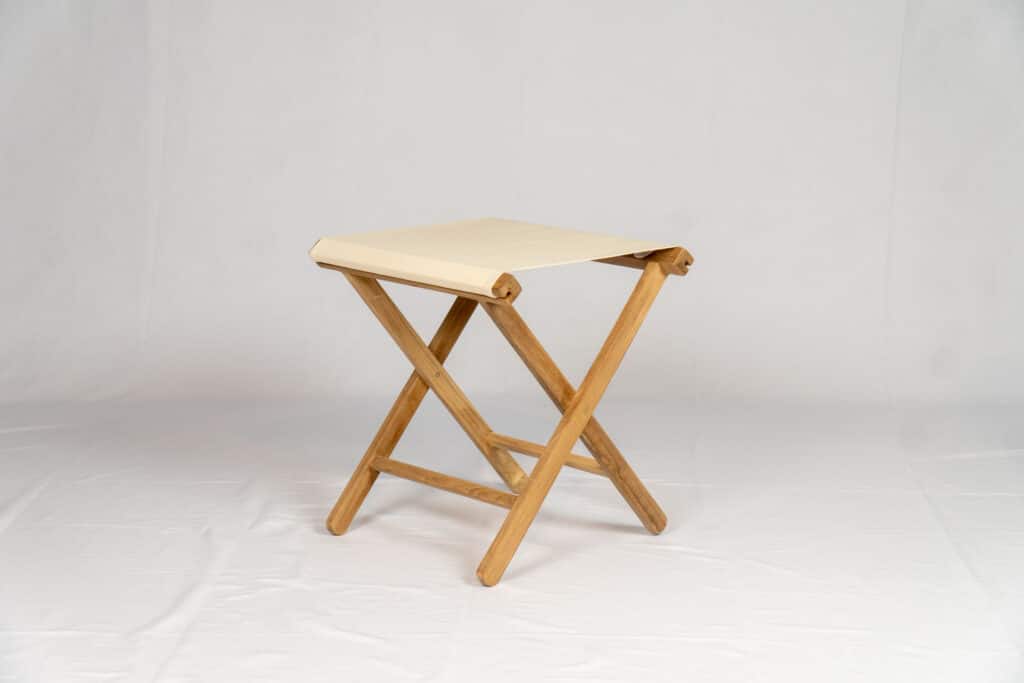Cream - Teak Event Stool