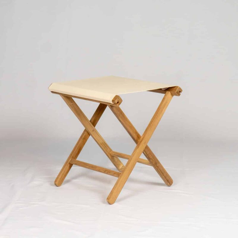 Cream - Teak Event Stool