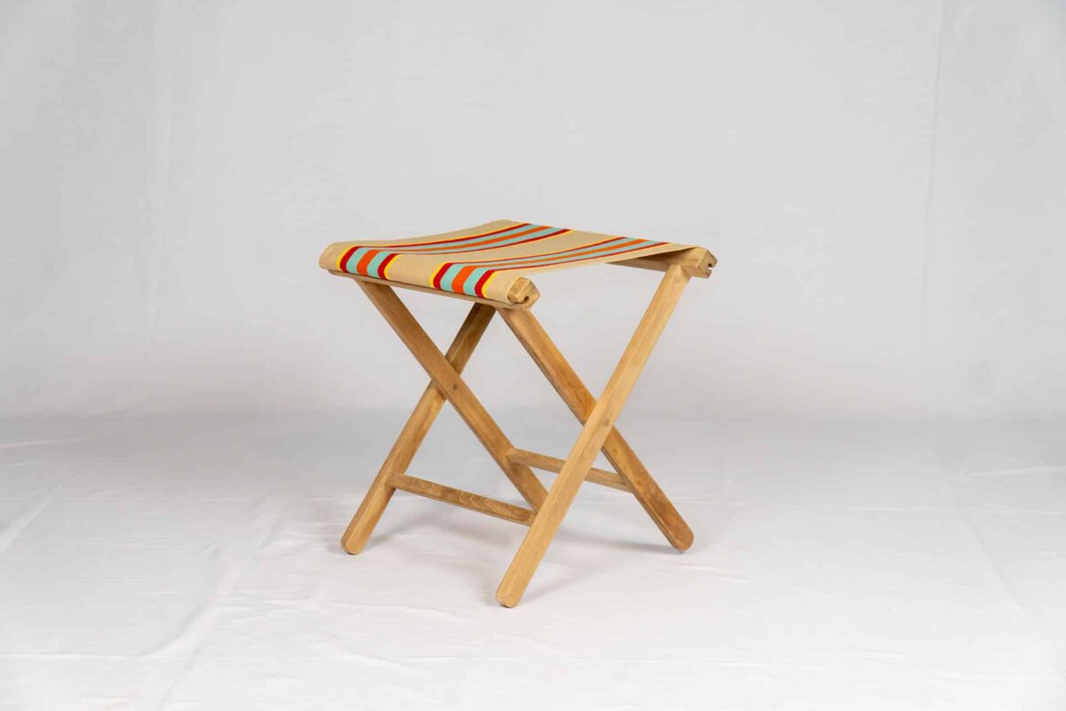 Dice Teak Event Stool