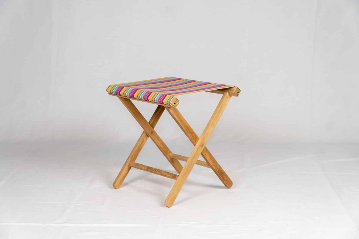 Karting Pink Teak Event Stool