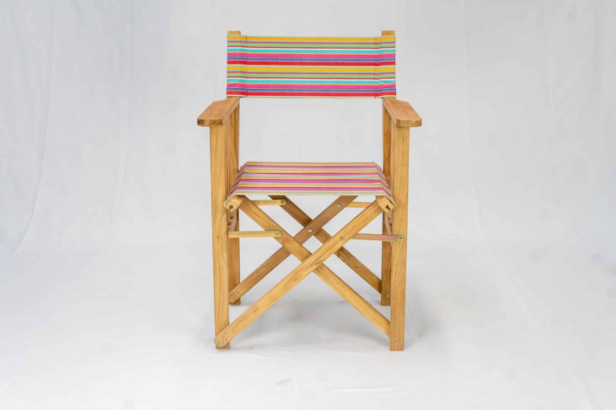 Karting Pink | Teak Director's Chair - Image 2