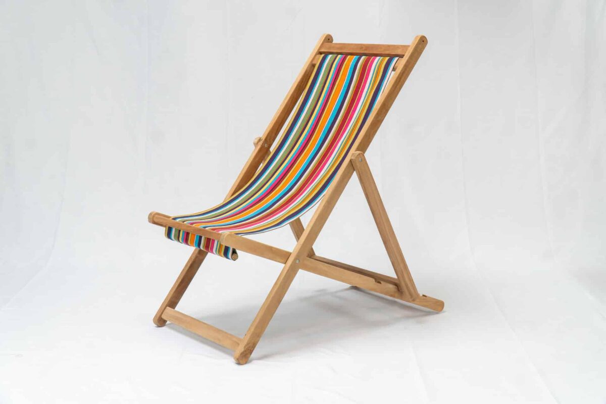Paintballing | Teak Deckchair