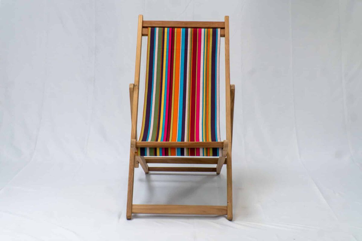 Paintballing | Teak Deckchair - Image 2