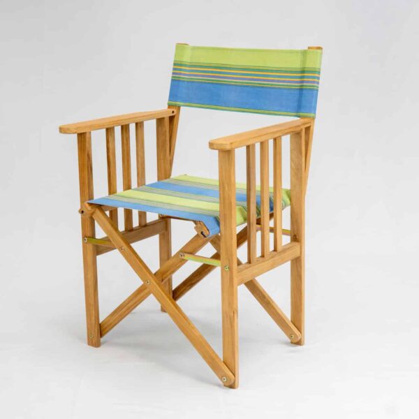 Pickleball Teak Director`s Chair - Angle View