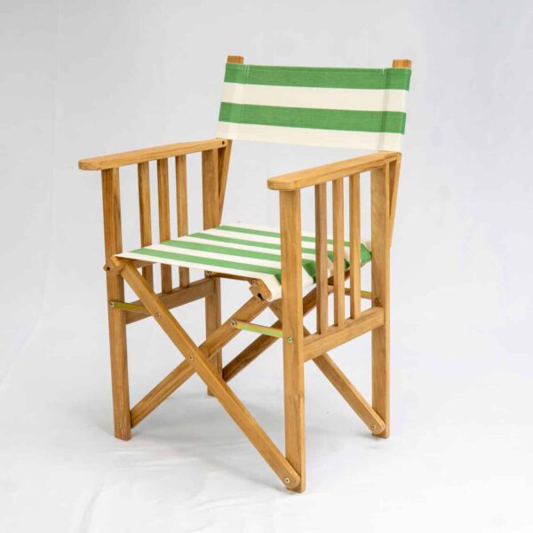 Pole Vault Teak Director`s Chair - Angle View