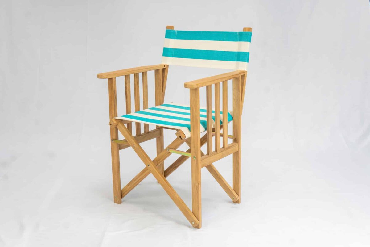 Surfing Teak Director`s Chair - Angle View