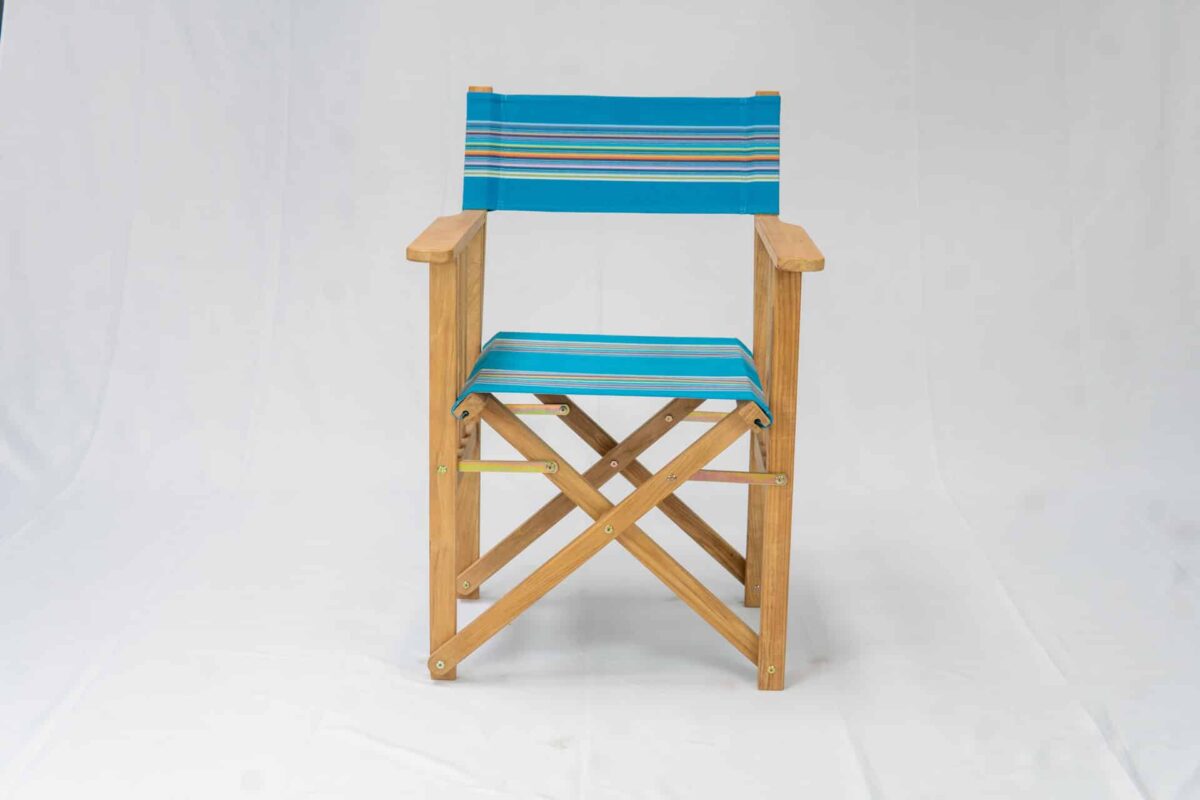 Swimming Teak Director`s Chair - Front View