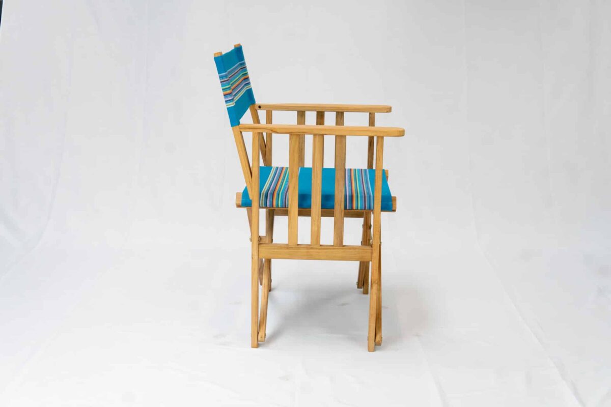 Swimming Teak Director`s Chair - Side View