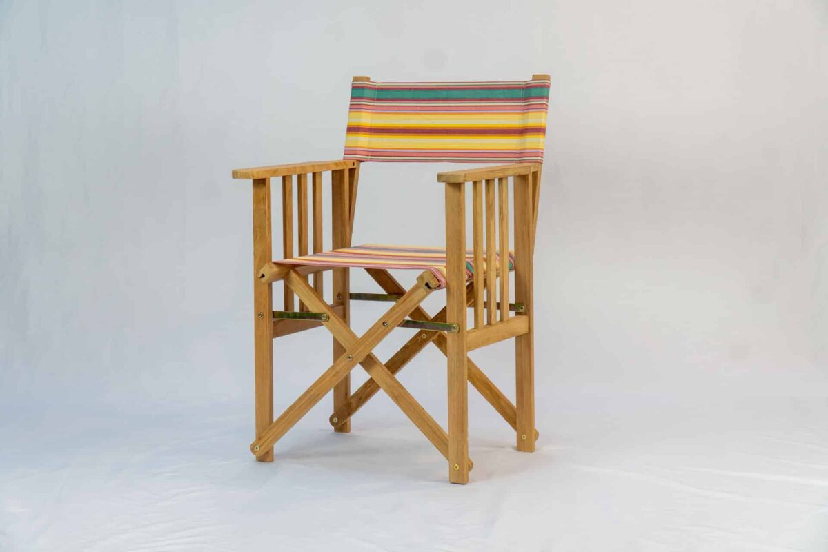 Waltzing Teak Director`s Chair - Angle View