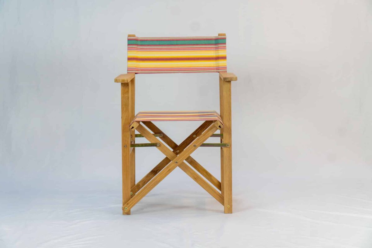Waltzing Teak Director`s Chair - Front View