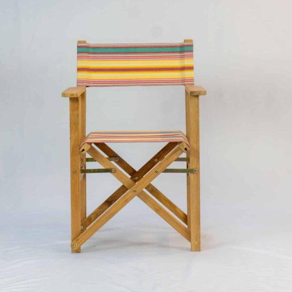 Waltzing Teak Director`s Chair - Front View