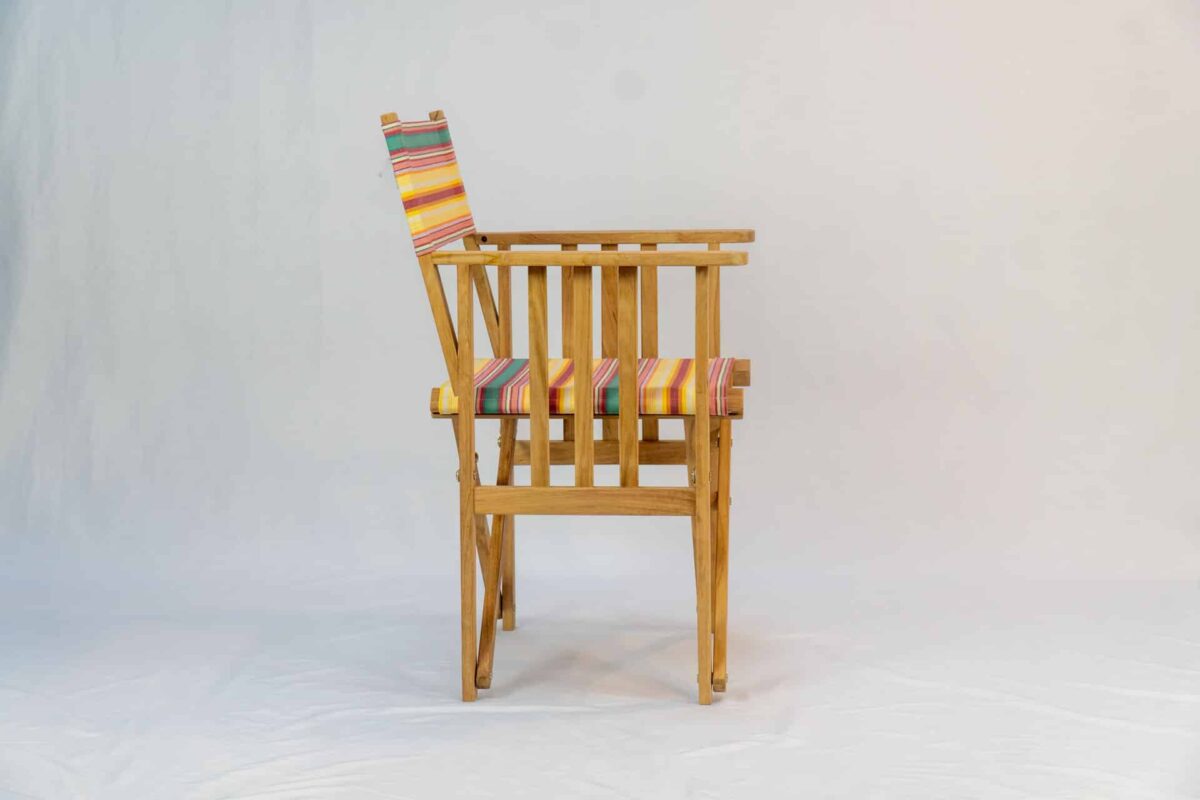 Waltzing Teak Director`s Chair - Side View